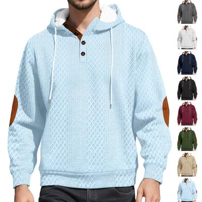 Men's Outdoor Casual Sports Color Hooded Sweater