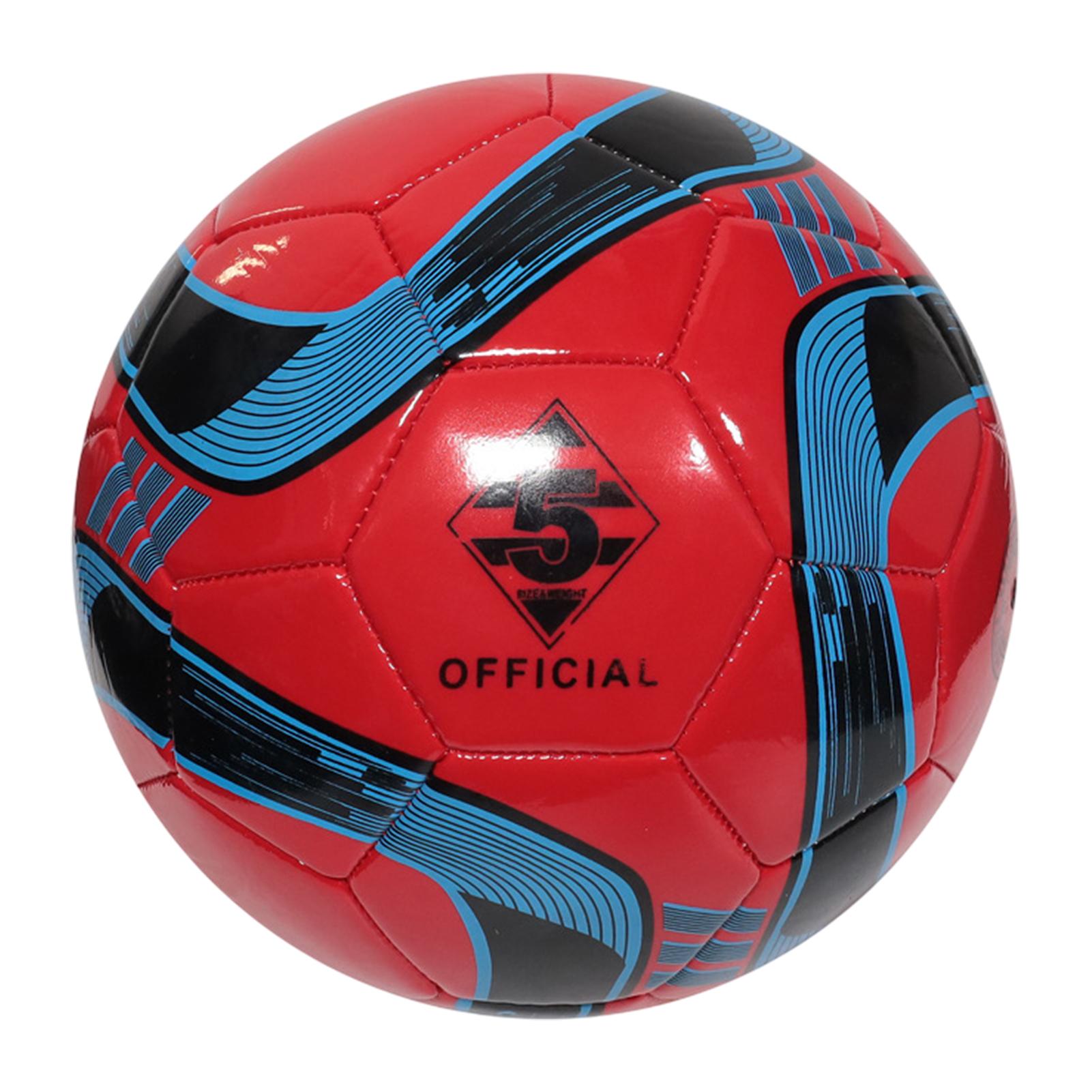 

Футбольный мяч Официальный Футбольный Тренировочный Футбольный мяч Размер 5 Бесшовный Гол Команда Уличный Матч Игра Футбольная Тренировка Футбольный мяч красный