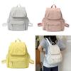 Nylon Casual Solid Color Backpack With Laptop Compartment For Men And Women