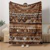 1pc Abstract Tribal Patterns Design Blanket Seasonal Home Decorative Throw for Room, Gift Idea for and , Living Room .G003