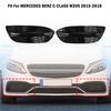 2PCS Front Fog Light Cover Fit MERCEDES BENZ C-CLASS W205 2015-2018 Base Sedan