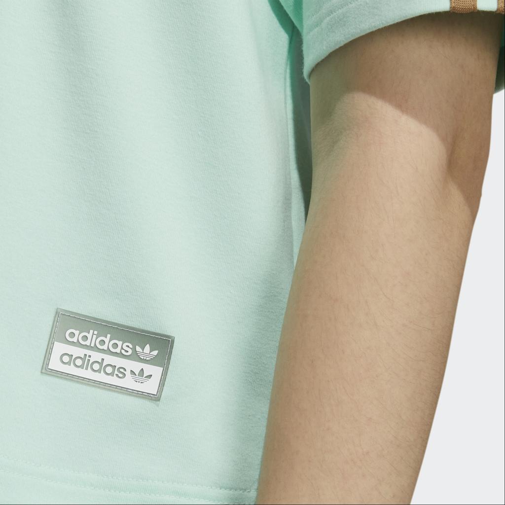 Adidas Originals Drop Shoulder Sleeve T Shirt Women's Frozen Green H39034