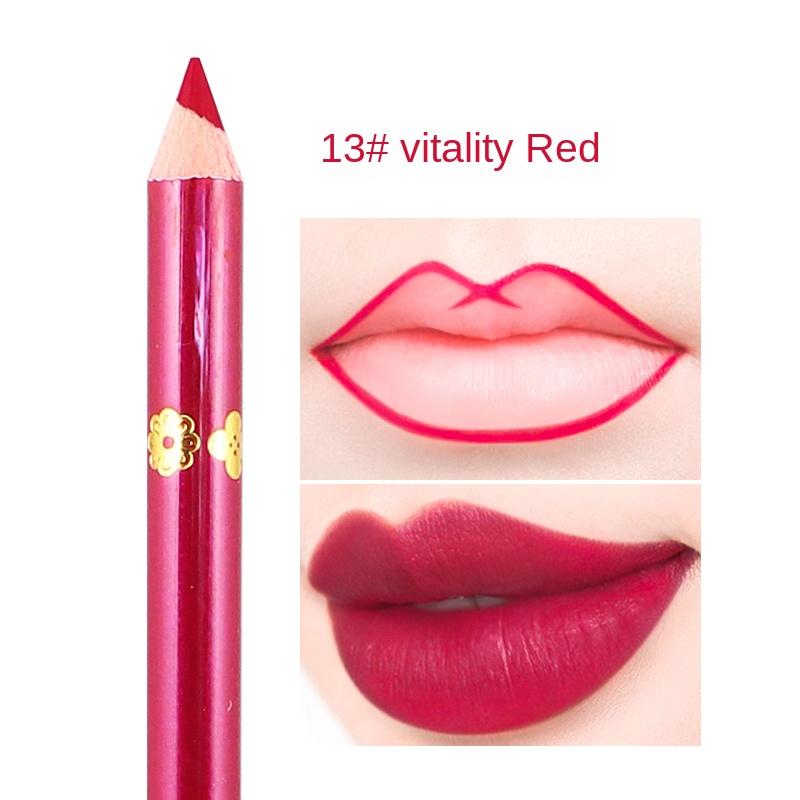 Lipstick Lip Liner 13 Colors Matte Waterproof Not Easy To Fade Non-stick Cup Velvet Lipstick Pen Makeup