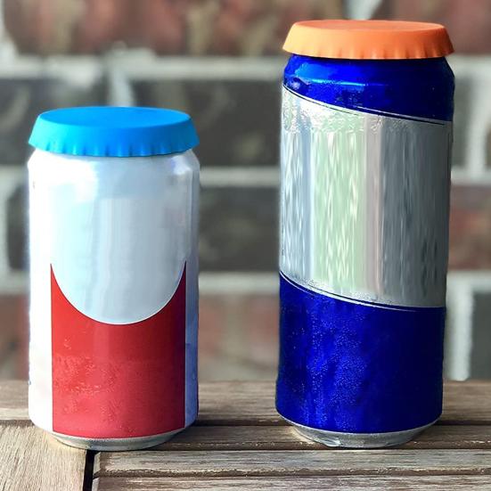 Silicone Soda Can Cover Lids Food Grade Vibrant Color Leakproof Universal Fit BPA Free Can Covers Beverage Can Lids