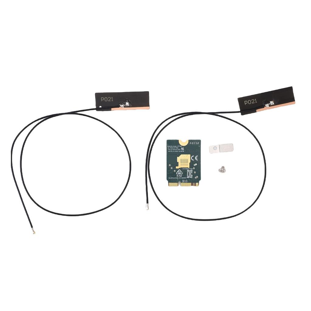 WiFi 6E Wireless Card M.2 NGFF 2.4GHz 5GHz 6GHz Triple Band 4200Mbps Laptop Wireless Card with Dual 8dBi Antenna