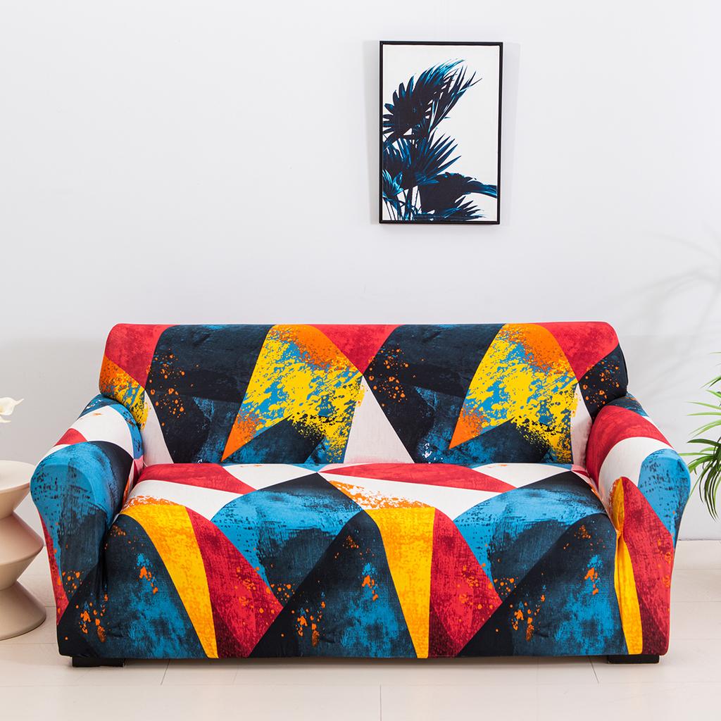 1pc Elastic Sofa Slipcover Printed Non-slip Sofa Covers Universal Furniture Protector for Bedroom Office Living Room Home Decor