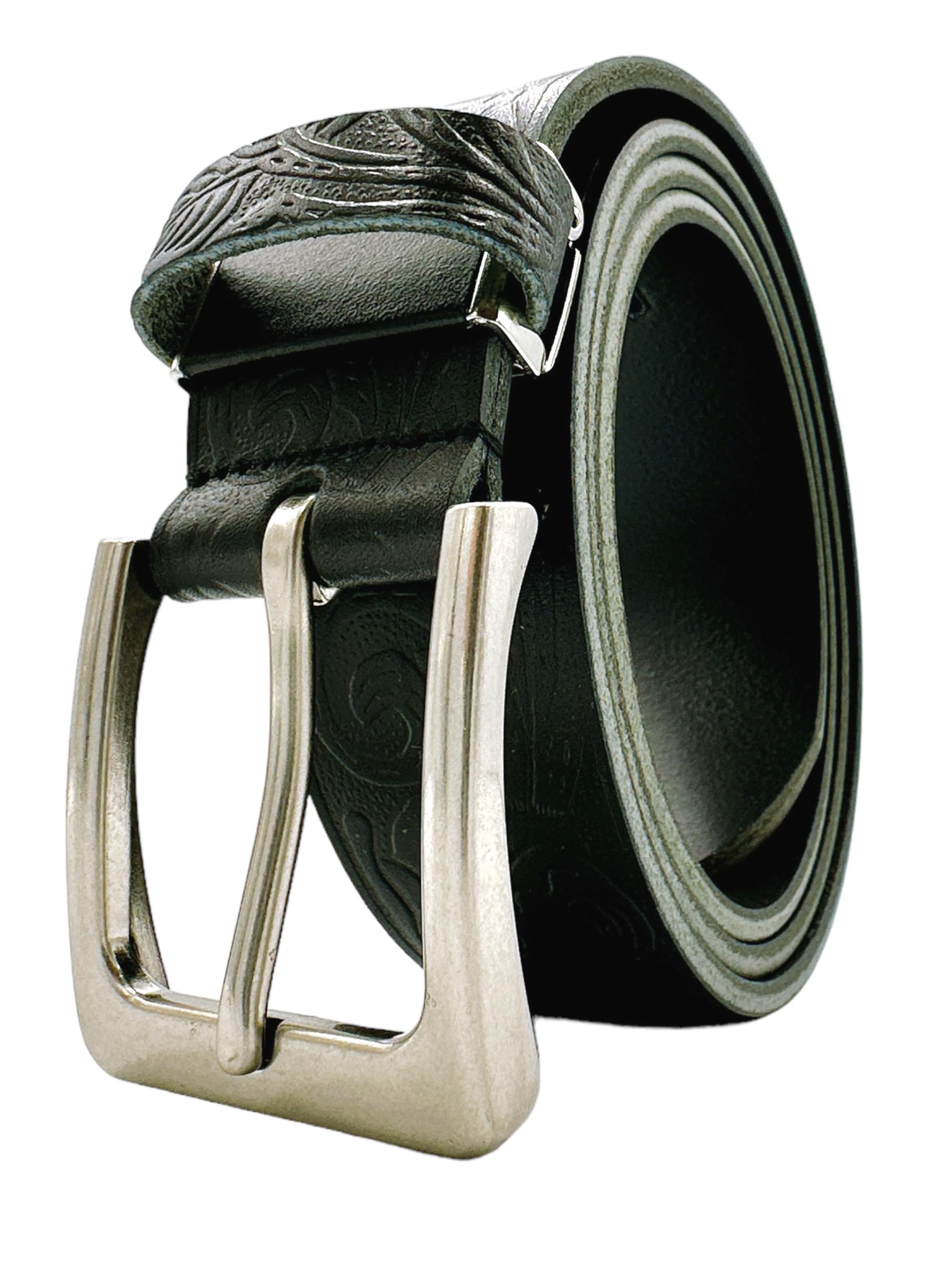 

[SADO] BELT, Made in Japan, 35mm wide, Cowhide Leather, Single Piece, Thick Leather, Vegetable Tanned, Craft Style, Classic, Basic, Casual, Carving,