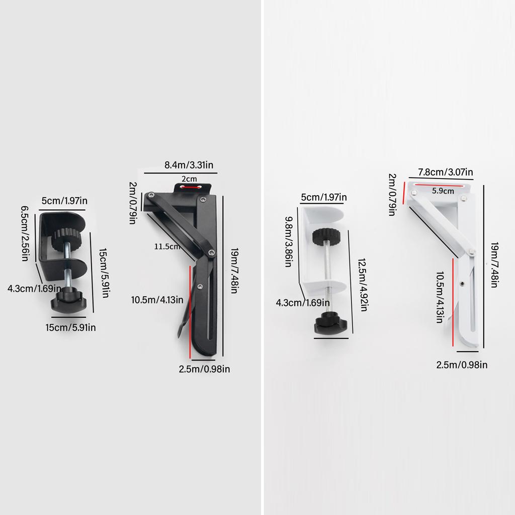 Datorstöd Armbräda Armbågsstöd Fäste Handstöd Förlängningsram Vikbar Skrivbordsbricka Förlängare