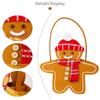 Cute Gingerbread Man Christmas Gingerbread Tote Bag Candy Pattern Chocolate Cookies Design Christmas Gift Bag Christmas Theme