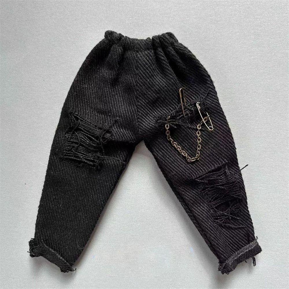 

Fashion Casual Top Mini Woolen Pants Obitsu 11 Doll Clothes For Blythe Dolls For OB22 OB24 Doll Black-Pants