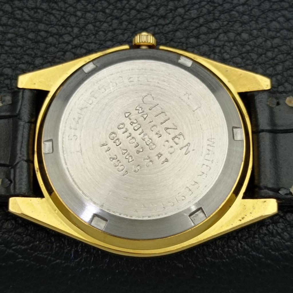 AUTOMATIC VINTAGE REFURBISHED CITIZEN 8200 JAPAN MENS SILVER WATCH A436286-2 R128-a436286