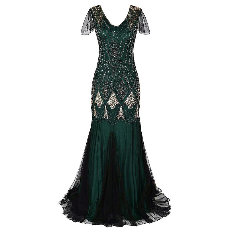 Kleita ar sequins Retro kleita Liela