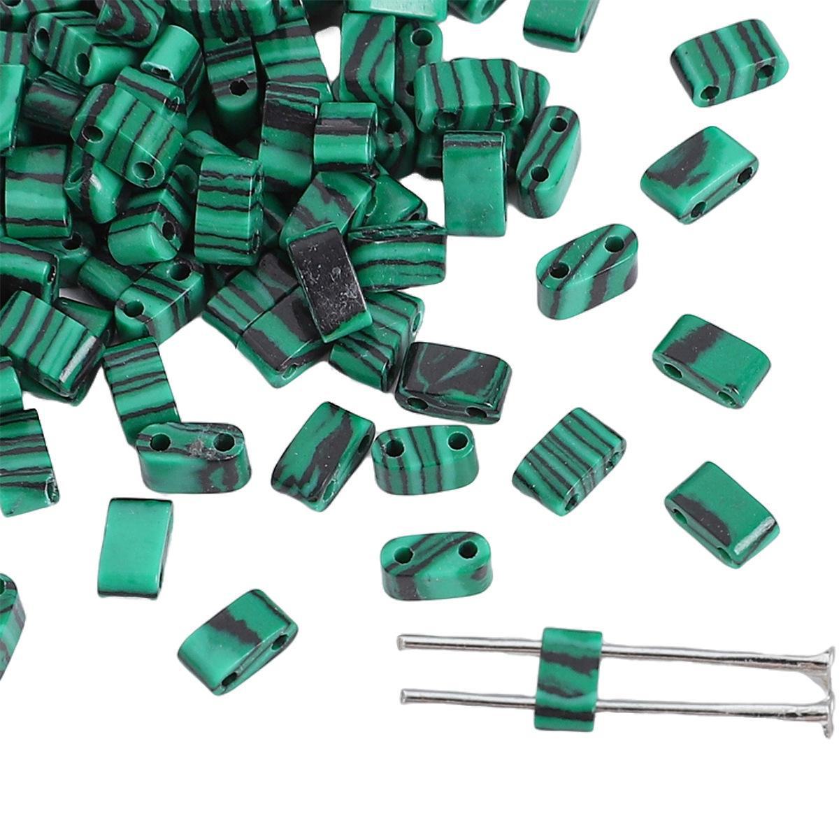 

Браслет из натуральных геометрических бусин из агата своими руками: Простые модные украшения Imitation malachite, about 5x2mm, 10 pieces/pack