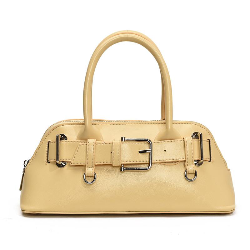 Shaped Shell Handbag Solid Color Single Shoulder Crossbody Bag Women Fashion