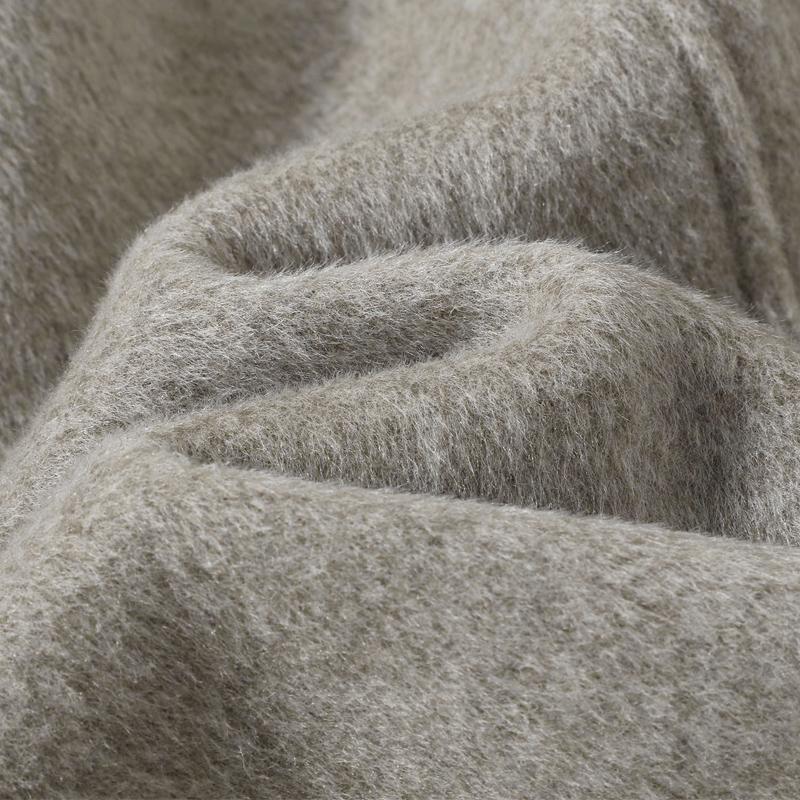 Middle Age Women's Wool & Blends Coats Plus Size Autumn Outerwears Elegant Loose Lady Jackets