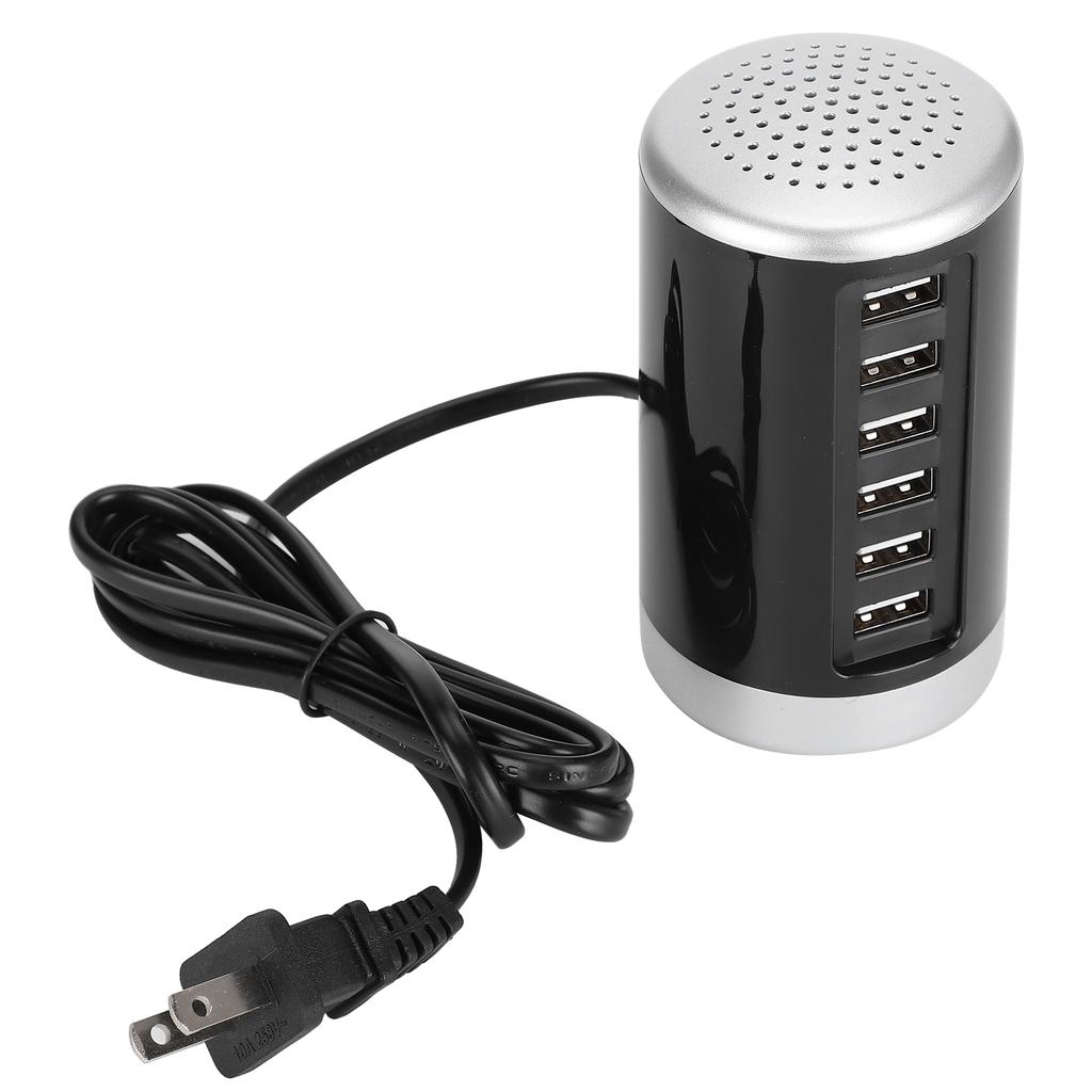 6 Ports USB Tower Charging Station 30W Rapid Charger Power Adapter