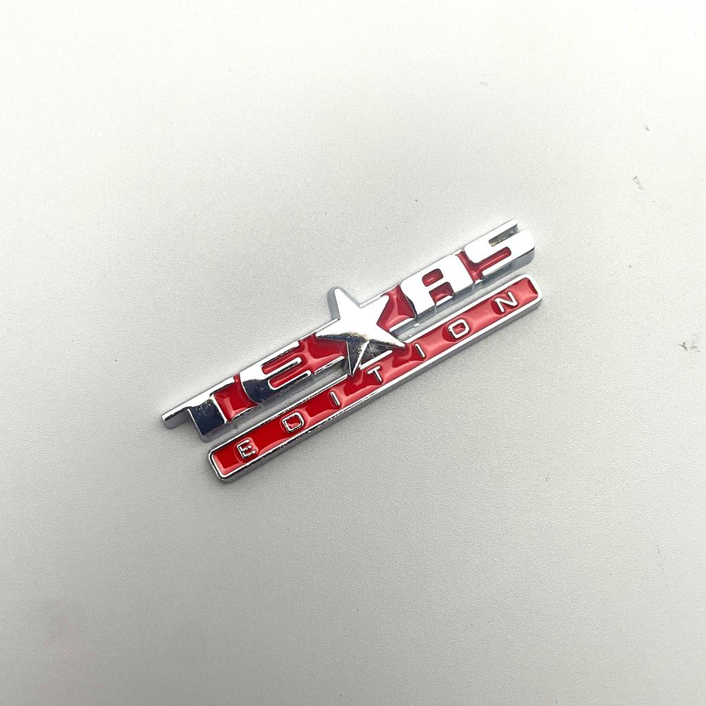 Texas Edition Emblem Dashboard Console Badge for Rubicon Compass Steering Wheel Emblem Interior Car Stickers Central Control Emblem