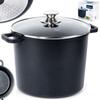 Granittopf mit Glasdeckel, hoch, GRANDE, 7,6 l