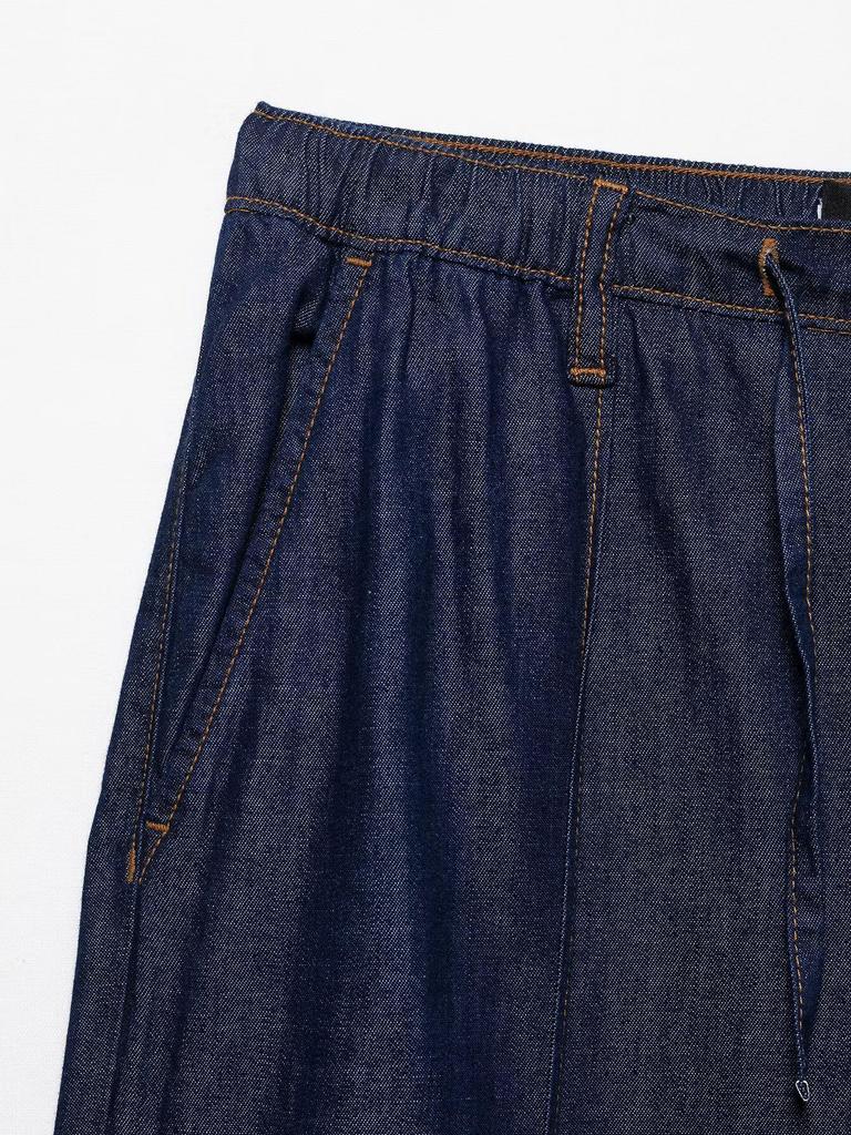 TAOP&ZA Spring Women's Denim Shirt & High Waist Wide Leg Pants Set