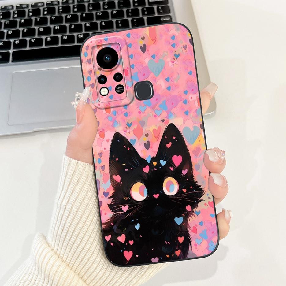 For Infinix Hot 11S Case X6812 X6812B Cute Panda Cartoon Cover Shockproof Phone Cases For Infinix Hot 11S NFC Hot11s Soft Fundas