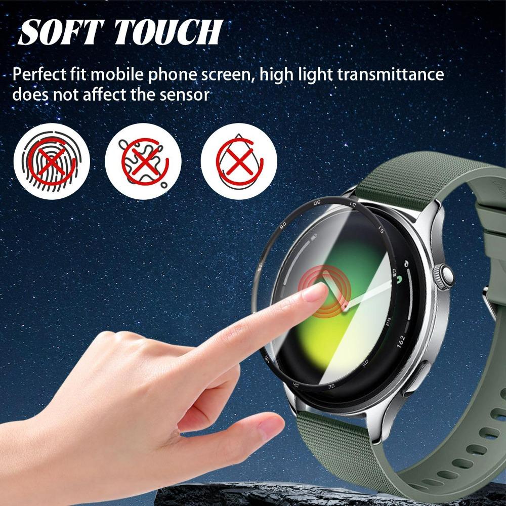Screen Protector for Xiaomi Watch S5 3D Curved Screen Protector Ultra-HD Full Cover Hydrogel Protective Film for Xiaomi Watch S5