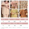 Narebualo Cietupoop Round Neck Short Sleeve Pajama Set with Embossed Thin and Soft and Loose Elastic and Perfect for Spring and Women's Print,