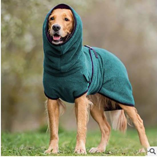 Useful Towelling Greyhound Costumes Soft Dog Warm Apparel Pet Sleepwear Coat Pitbull Hoodies Jacket Harness Vest