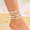 Bohemian Multilayer Rice Bead & Shell Anklet Set