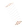 Stuffed Animal Storage Organizer Wooden Length Adjustable Hanging Corner Plush Toys Holder with