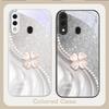 Pink Four-leaf Clovers For Samsung A20 30 22 23 24 25 26 31 32 A33 34 35 42 50 51 52 53 54 55 56 70 71 72 73 Glass Phone Case