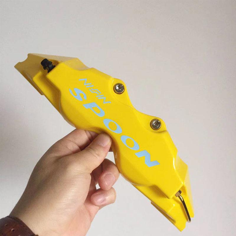KUNBABY 8 Colors ABS Plastic Disc Brake Caliper Cover With White Spoon Logo Size L/M/S Car Styling For Front Rear Free Shipping