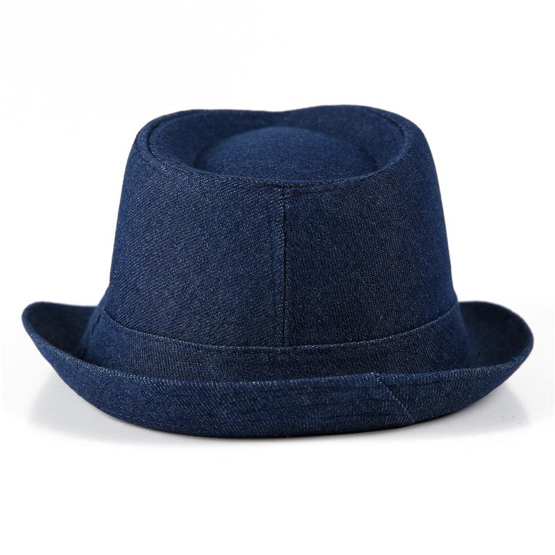 Hat Women'S Four Seasons Denim Sunscreen Top Hat Men'S Korean Version Spring And Summer Short Along British Jazz Hat Versatile Sun Hat Tide