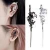 Star Moon Diamond Earrings Auricles Type Ear Clip Creative Earrings for Women