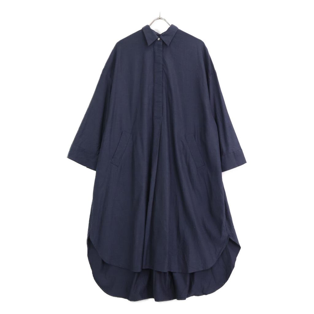 Graphpaper GL193-60062 Navy Thomas Mason Shirt Dress dress 00 NavyUsed