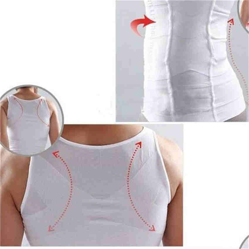 Mens Absorbent Underwear Fitness Body Shaper Tight Slimming Tummy Belly Cincher Vest