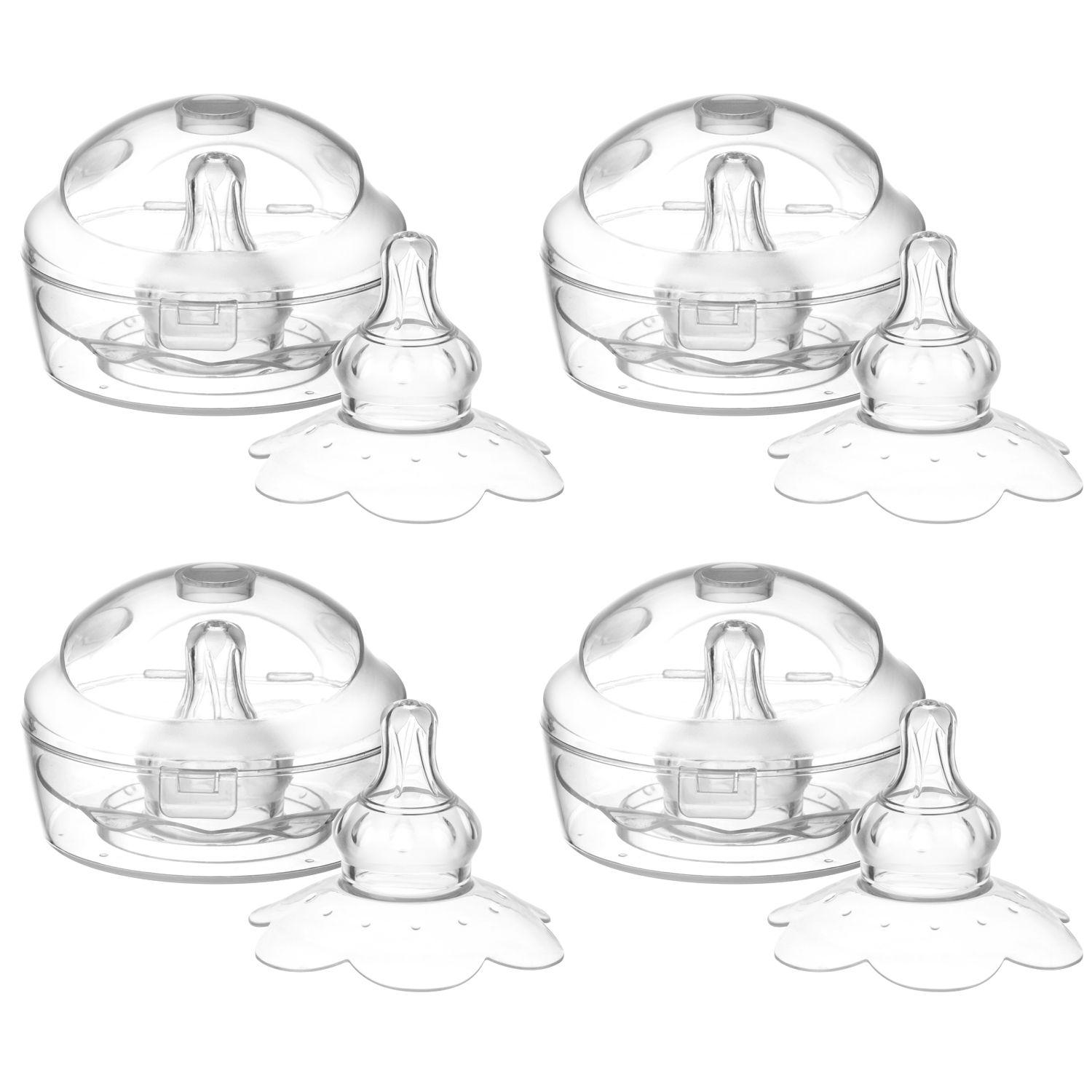 

Щитки для наращивания сосков для грудного вскармливания Прозрачная защита для сосков с футляром для хранения Ниппель Everters