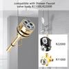Brass 3-Setting Shower Diverter Cartridge Replacement For Delta Valve R11000 R22000 Steering Valve Pipeline Valve Accessories