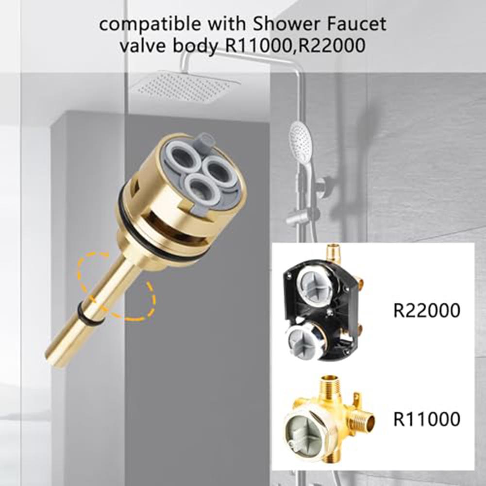 Brass 3-Setting Shower Diverter Cartridge Replacement For Delta Valve R11000 R22000 Steering Valve Pipeline Valve Accessories