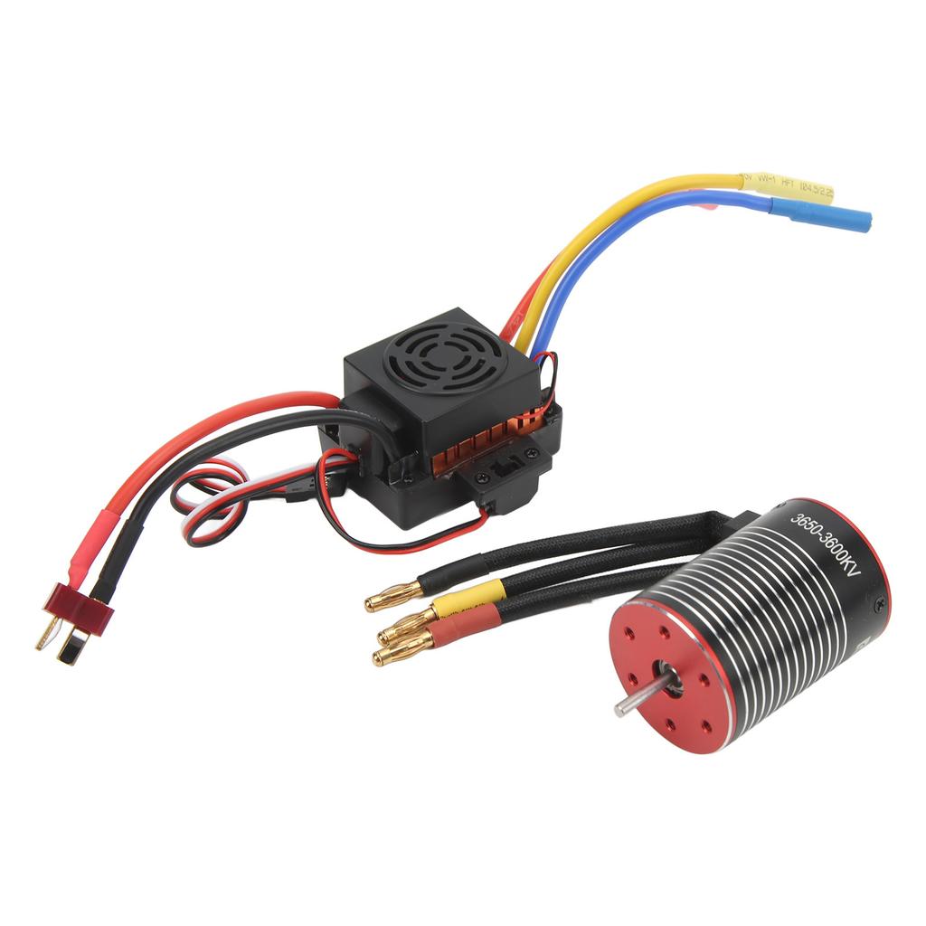 3600KV Brushless Motor 60A ESC Combo High Torsion Waterproof Dustproof Brushless Motor ESC Set for
