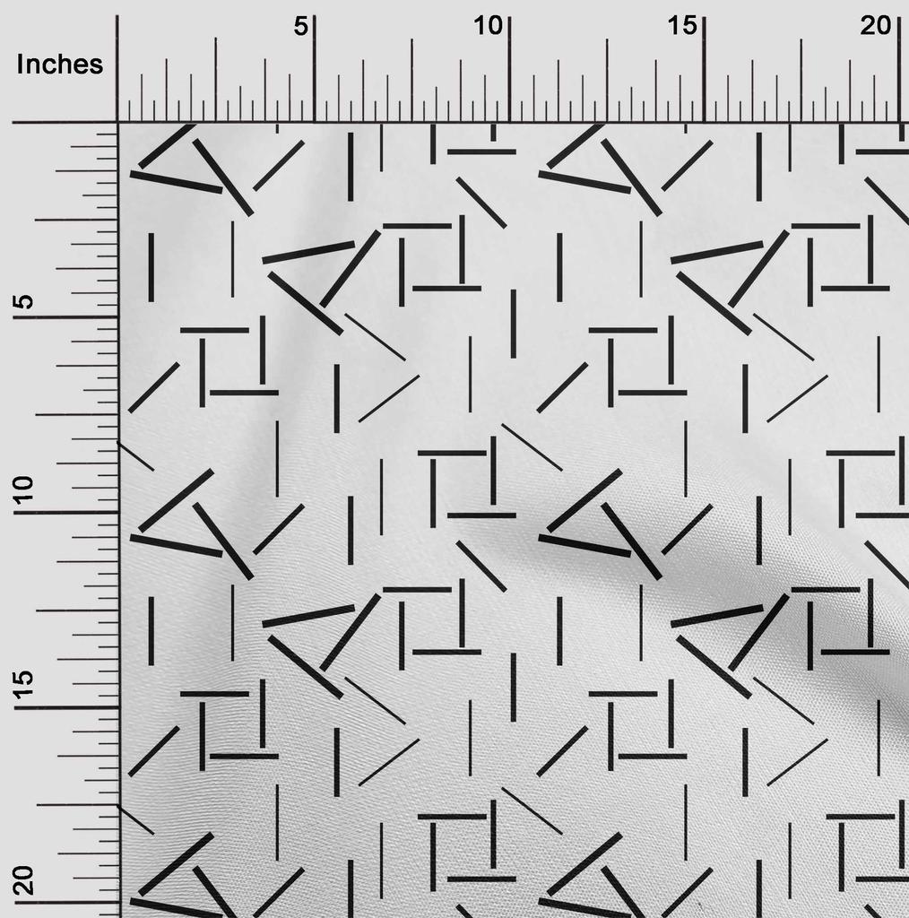 oneOone Cotton Flex Fabric Line Geometric Print Fabric BTY 40 Inch Wide