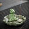 Ceramic Frog Figurines European Style Garden Fish Tank Decor Creative Craft Ornaments