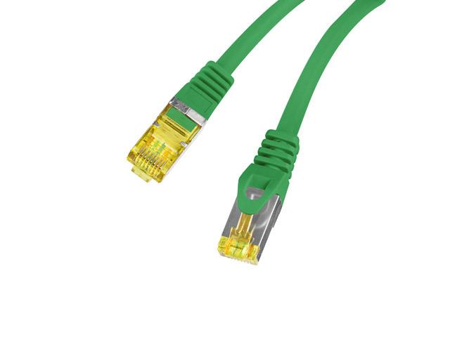 Patchcord Lanberg FTP cat.6A 0.5m LSZH CU fluke passed green