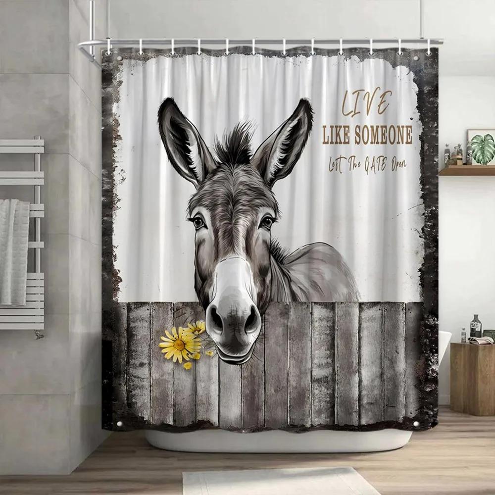 

1Pc Green Tropical Plants Shower Curtains For Bathroom Polyester Seaworld Shower Curtain Printing Curtain Beach Shower Curtains W60H190(CM)-1 Pcs