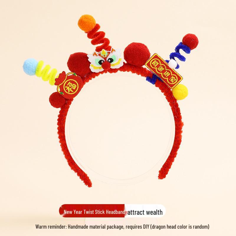 DIY Peking Opera Headband & Hair Accessories Kit for Dragon Boat Festival Team-Building Activity