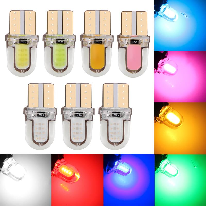 Buy 5pcs LED W5W T10 W5W COB 8SMD Led Parking Bulb Auto Wedge Clearance