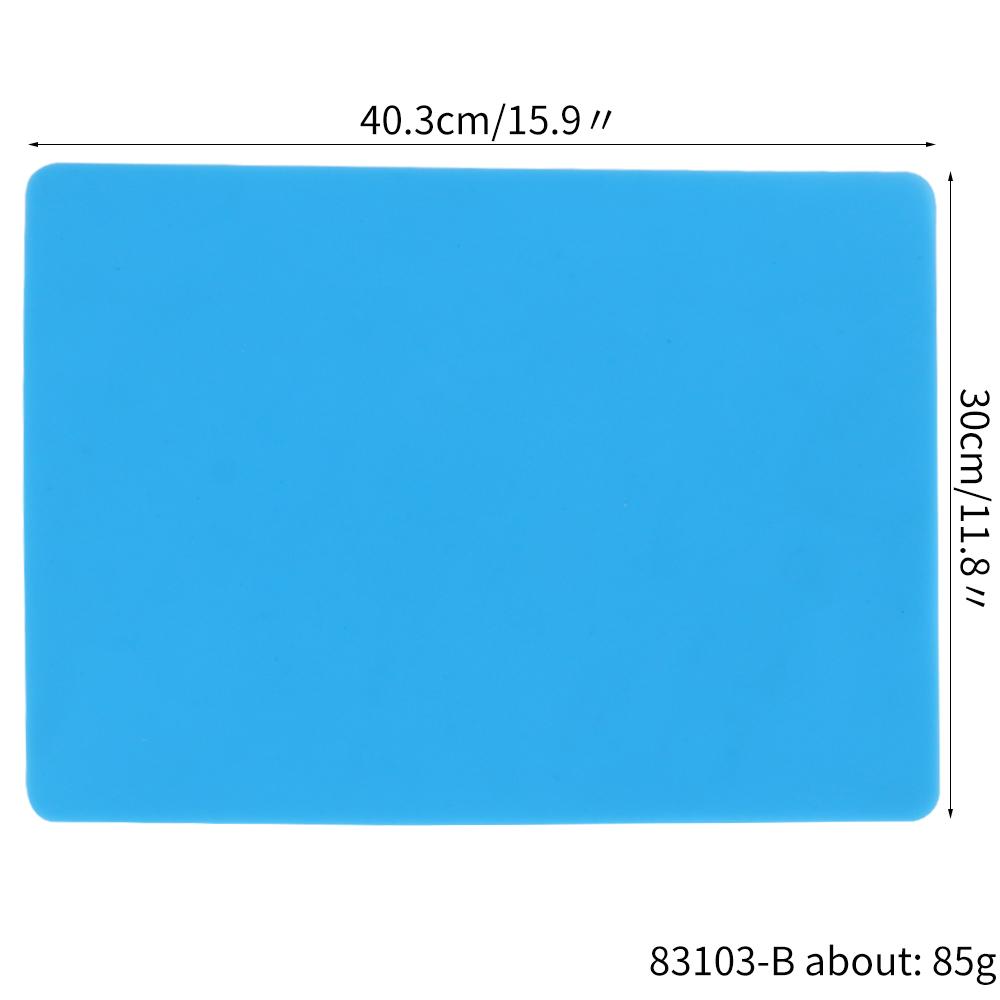 

Table Protector Silicone Placemat 40x60cm Kids DIY Crafts Table Mat Heat Resistant Waterproof Non Slip Kitchen Counter Protector