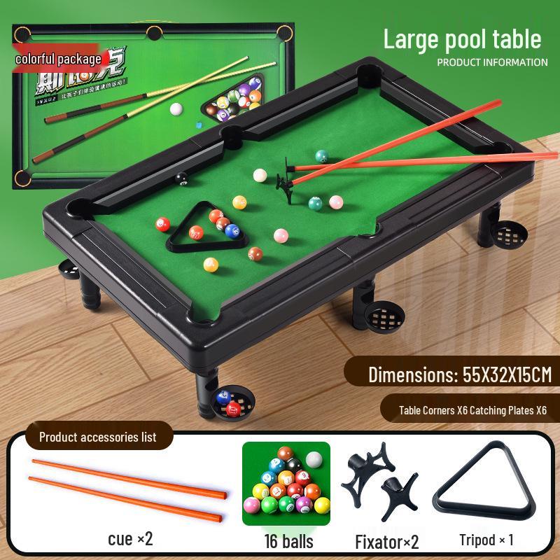 Mini Snooker Billiard Table Toy for Kids - Indoor Educational Parent-Child Sports Game