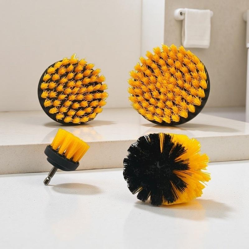 3/4Pcs Power Scrubber Brush With Drill Scrub Brush For Cleaning Showers Tubs Bathroom Tile Grout Carpet Drill Brush Attachment