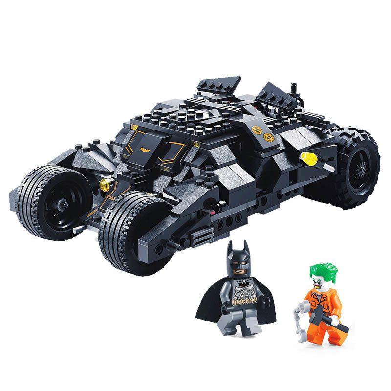 Superhero Night Knight Bat Decorative Joker Harley Quinn Supercar Action Figure Building Blocks Sets Movie Model Brick Toy Gifts