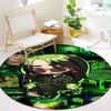 Billie Eilish Round Area Rug,Carpet Rug for Living Room Bedroom Sofa Playroom Decor,Non-slip Floor Mat